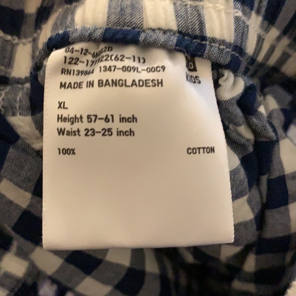 Uniqlo Blue White Gingham Plaid Cotton Boxer Short - Picture 4 of 5